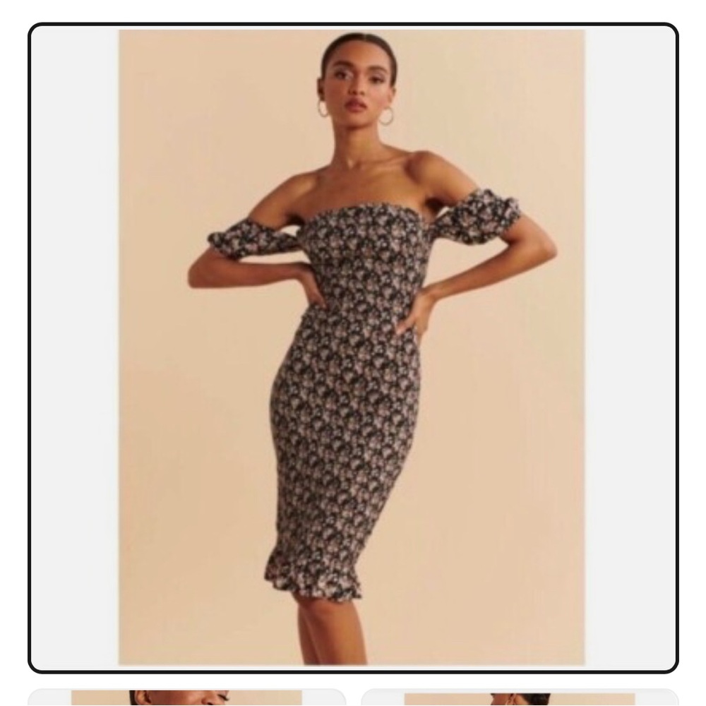 Aberocmbie Floral Off-Shoulder Dress